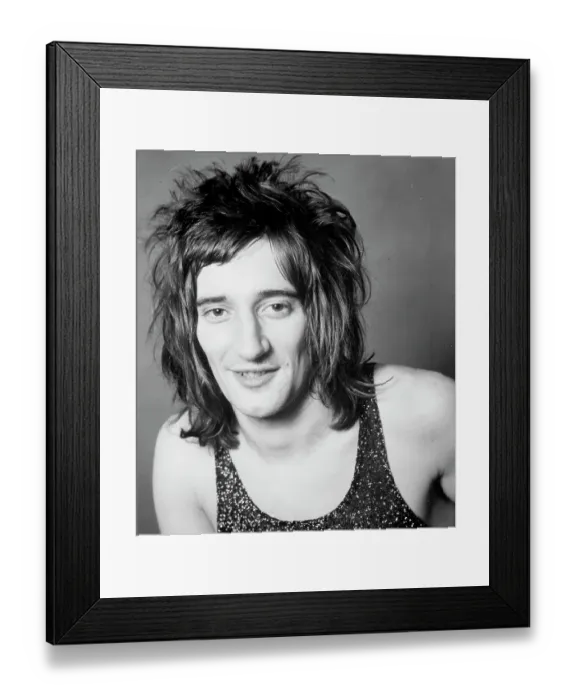 Framed Print : Portrait. CIRCA 1971: Rock singer Rod Stewart poses for a portrait in circa 1971 Framed Print : Portrait. CIRCA 1971: Rock singer Rod Stewart poses for a portrait in circa 1971