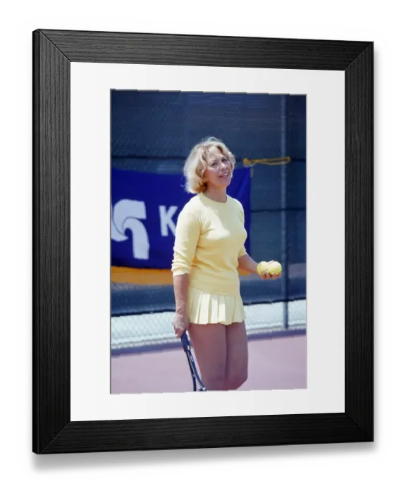 Framed Print : Dinah Shore Plays Tennis Framed Print : Dinah Shore Plays Tennis