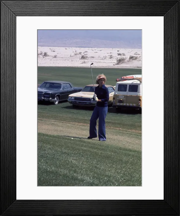 Framed Print : Dinah Shore Plays Golf Framed Print : Dinah Shore Plays Golf