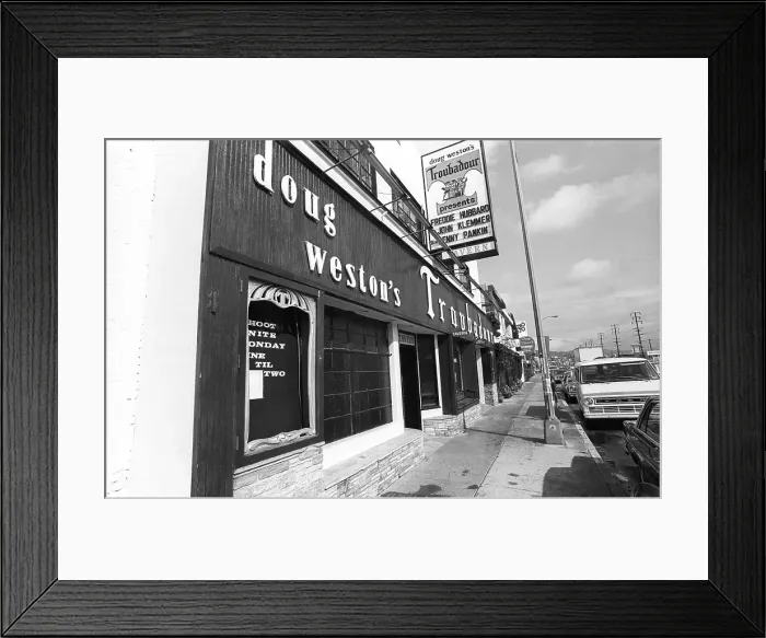 Framed Print : Doug Weston's Troubadour Framed Print : Doug Weston's Troubadour