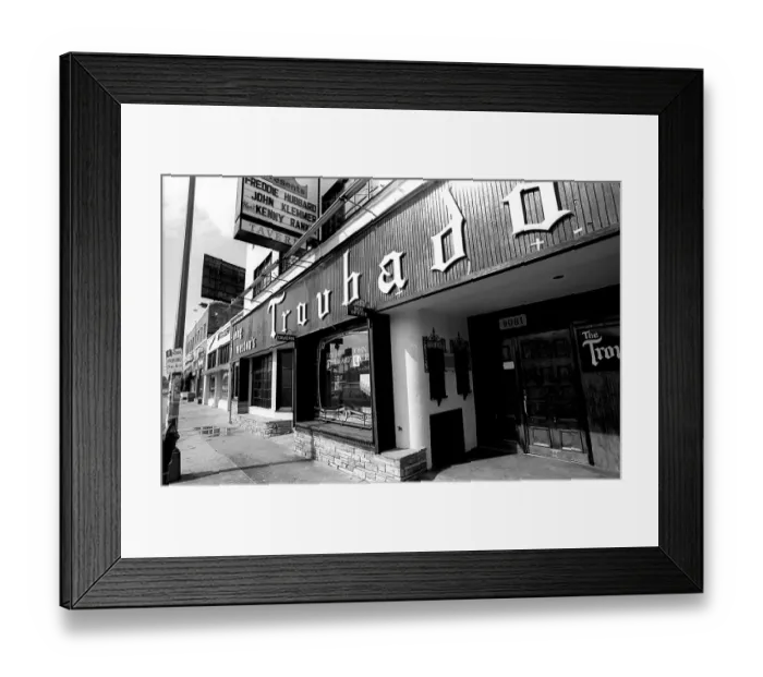 Framed Print : Doug Weston's Troubadour Framed Print : Doug Weston's Troubadour