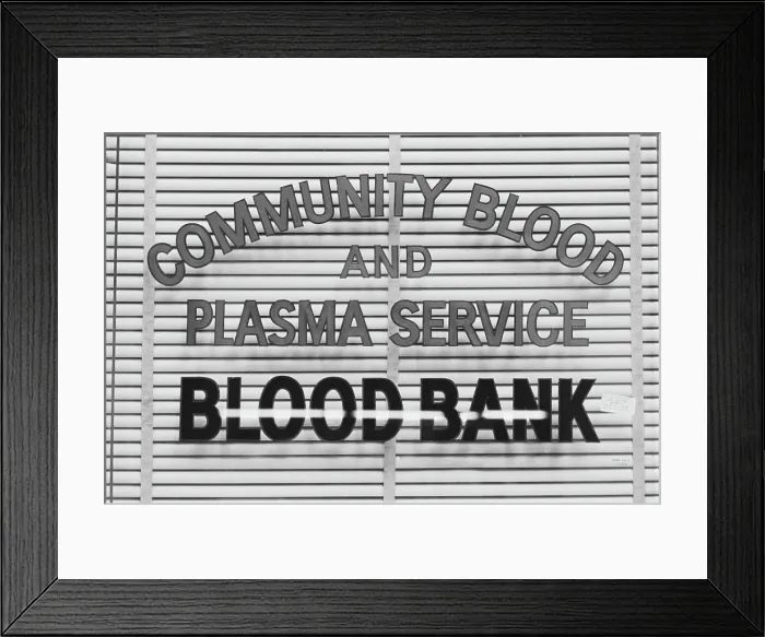 Framed Print : Blood Bank Framed Print : Blood Bank
