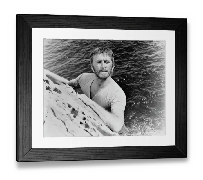Framed Print : Kirk Douglas In The Light At The Edge Of The World Framed Print : Kirk Douglas In The Light At The Edge Of The World