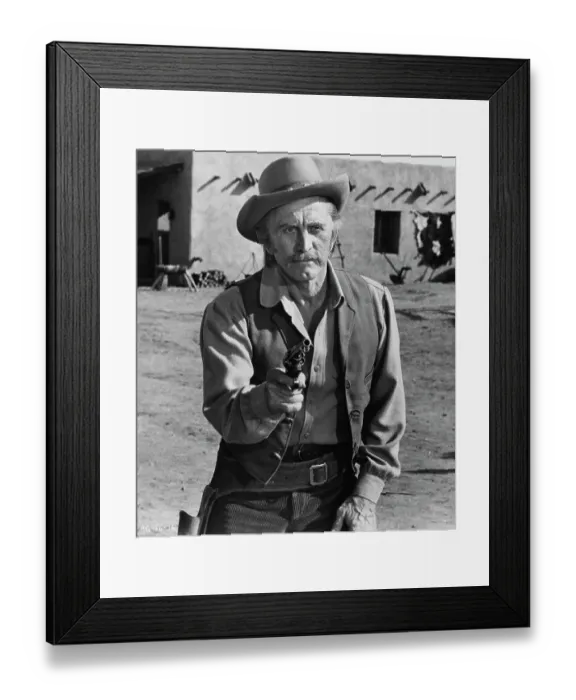Framed Print : Kirk Douglas In A Gunfight Framed Print : Kirk Douglas In A Gunfight