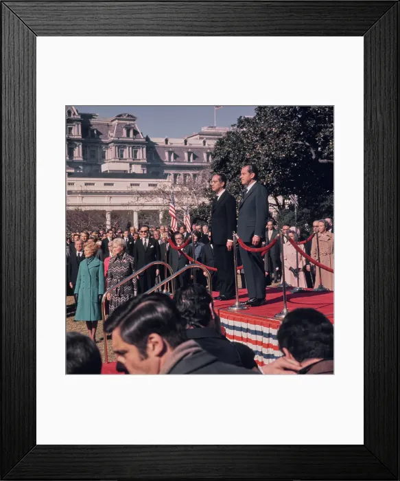 Framed Print : Emilio Colombo Visits Washington, D.C. 1971 Framed Print : Emilio Colombo Visits Washington, D.C. 1971