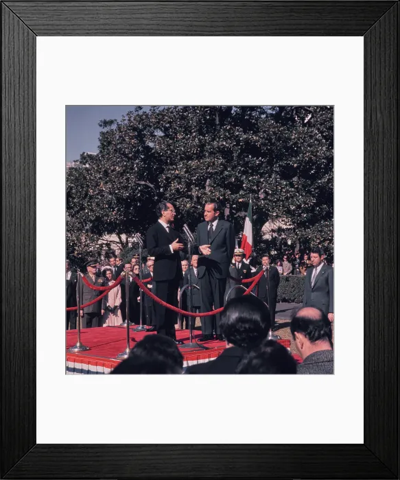 Framed Print : Emilio Colombo Visits Washington, D.C. 1971 Framed Print : Emilio Colombo Visits Washington, D.C. 1971