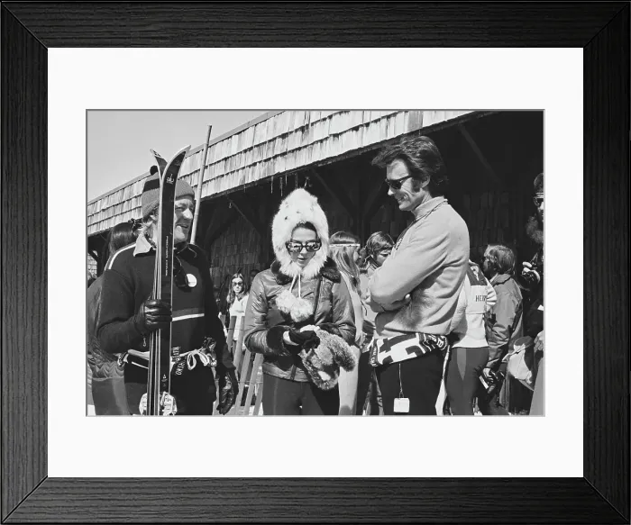 Framed Print : Celebrity Ski Race