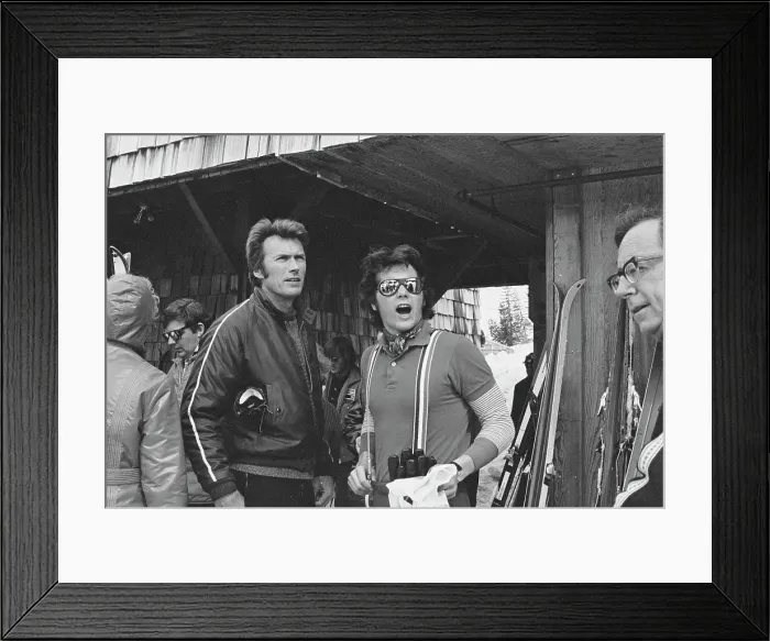 Framed Print : Celebrity Ski Race