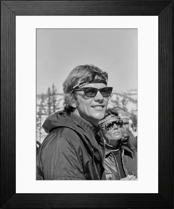 Framed Print : Peter Haskell On Skis Framed Print : Peter Haskell On Skis