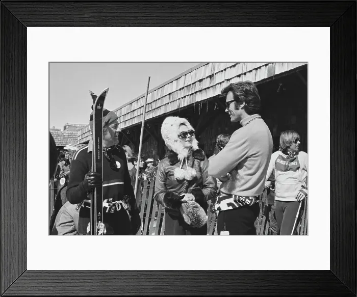Framed Print : Celebrity Ski Race