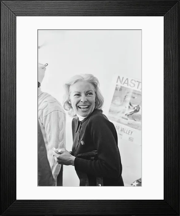 Framed Print : Janet Leigh Goes Skiing
