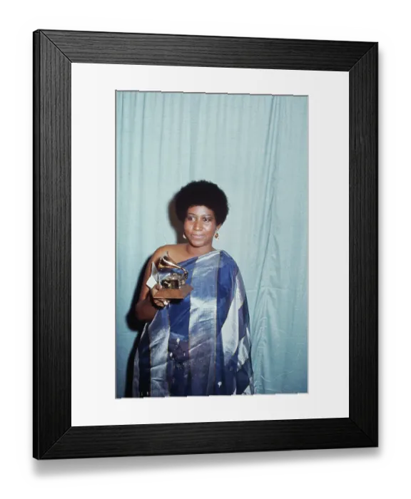 Framed Print : Aretha Franklin at the 13th Annual Grammy Awards