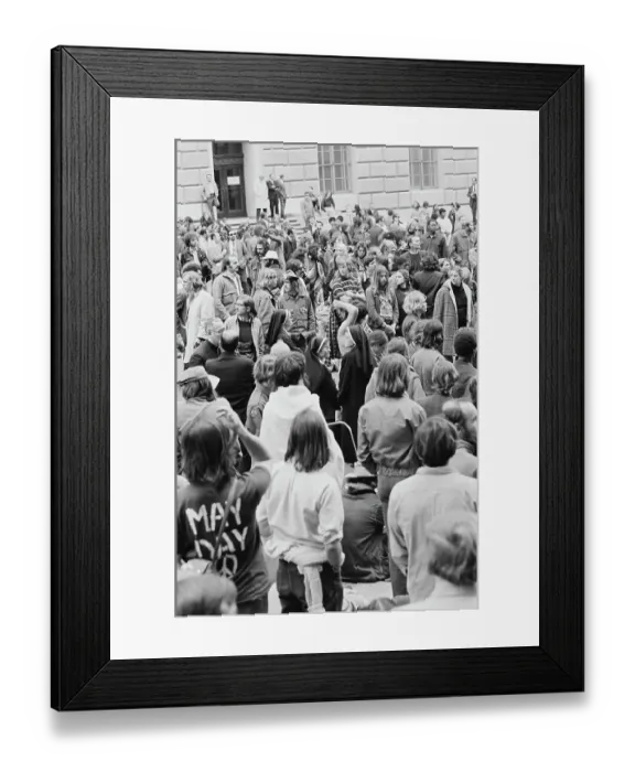 Framed Print : May Day 1971 Protest Framed Print : May Day 1971 Protest
