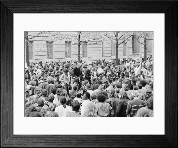 Framed Print : May Day 1971 Protest Framed Print : May Day 1971 Protest