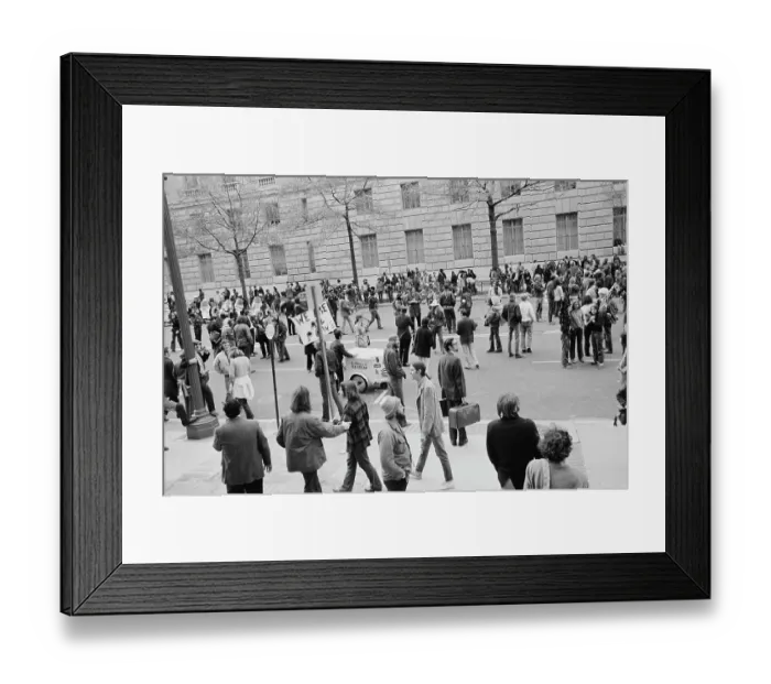 Framed Print : May Day 1971 Protest Framed Print : May Day 1971 Protest
