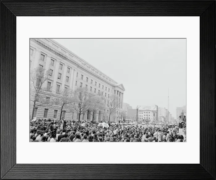 Framed Print : May Day 1971 Protest Framed Print : May Day 1971 Protest