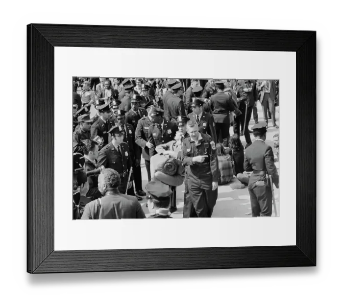 Framed Print : May Day 1971 Protest Framed Print : May Day 1971 Protest