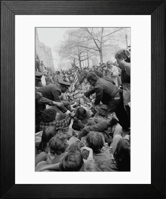 Framed Print : May Day 1971 Protest Framed Print : May Day 1971 Protest