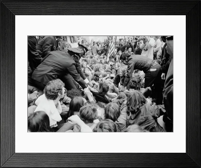 Framed Print : May Day 1971 Protest Framed Print : May Day 1971 Protest