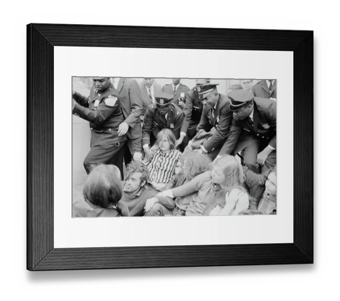 Framed Print : May Day 1971 Protest Framed Print : May Day 1971 Protest