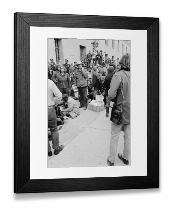 Framed Print : May Day 1971 Protest Framed Print : May Day 1971 Protest