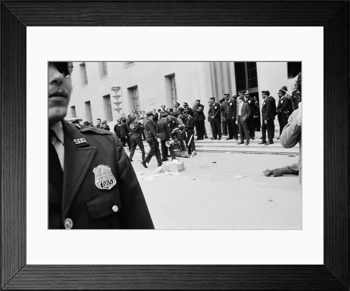 Framed Print : May Day 1971 Protest Framed Print : May Day 1971 Protest