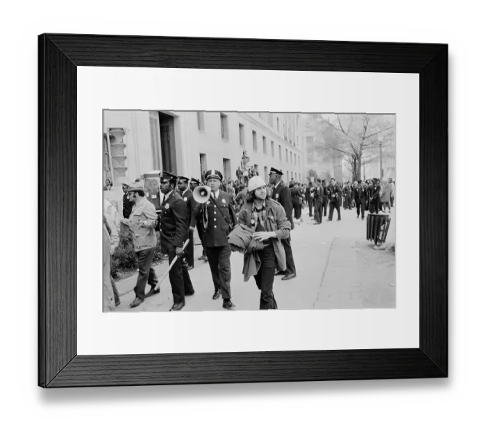 Framed Print : May Day 1971 Protest Framed Print : May Day 1971 Protest