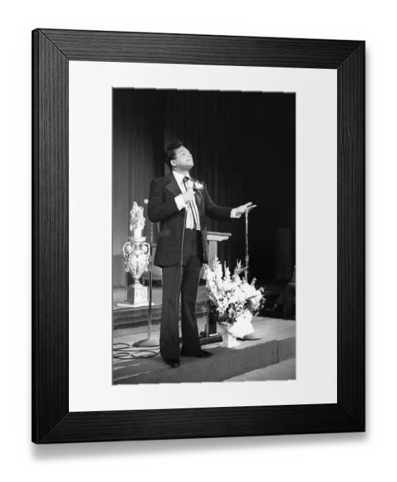 Framed Print : Reverend Ike Church Service Framed Print : Reverend Ike Church Service