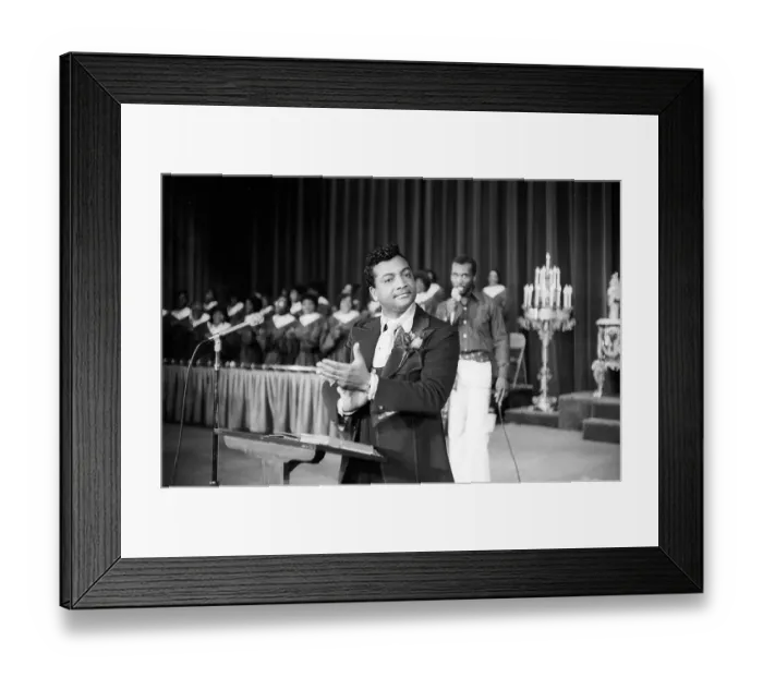 Framed Print : Reverend Ike Church Service Framed Print : Reverend Ike Church Service