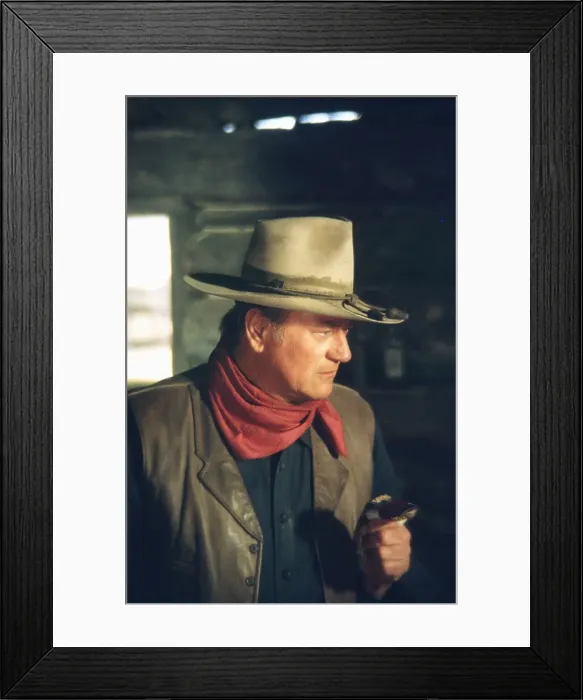 Framed Print : John Wayne In The Cowboys