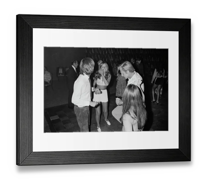 Framed Print : La Costa Annual Celebrity Tennis Tournament Party, 1971
