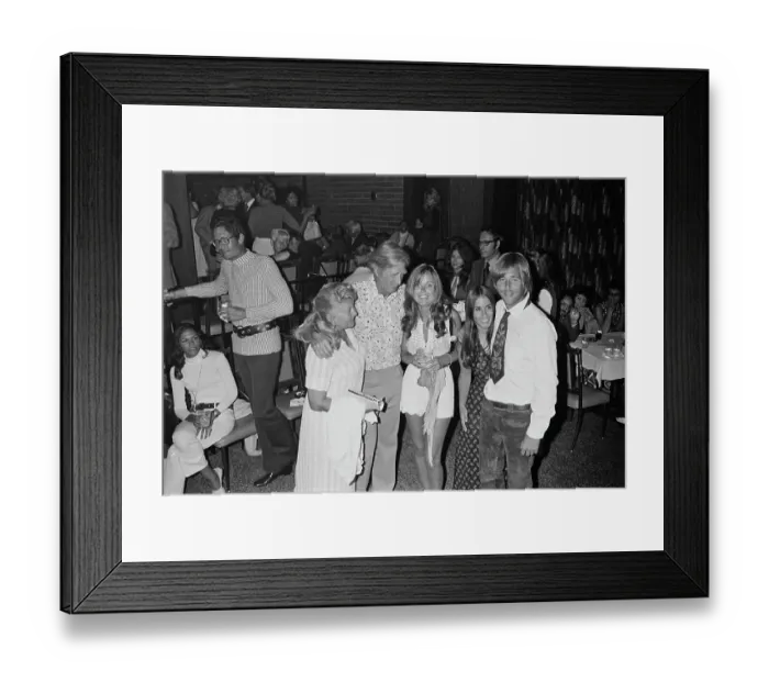 Framed Print : La Costa Annual Celebrity Tennis Tournament Party, 1971 Framed Print : La Costa Annual Celebrity Tennis Tournament Party, 1971