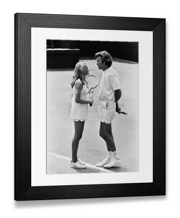Framed Print : 1971 Pro-Celebrity Tennis Classic, La Costa Framed Print : 1971 Pro-Celebrity Tennis Classic, La Costa