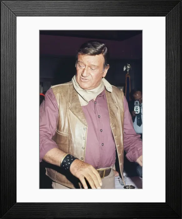 Framed Print : John Wayne On The Town Framed Print : John Wayne On The Town