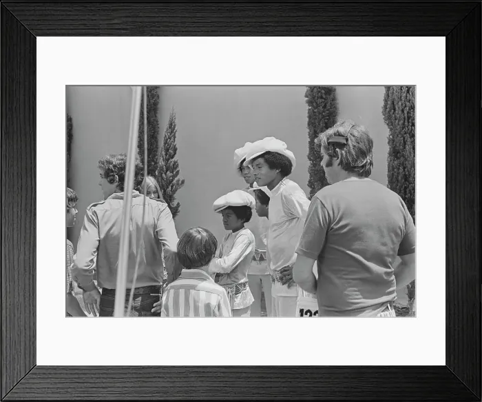 Framed Print : The Jacksons Meet The Brady Bunch Framed Print : The Jacksons Meet The Brady Bunch