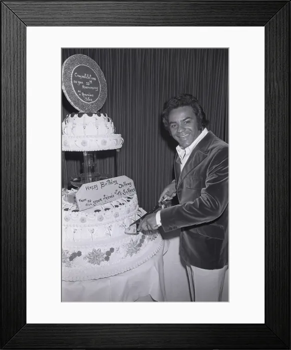 Framed Print : Johnny Mathis Birthday Party Framed Print : Johnny Mathis Birthday Party