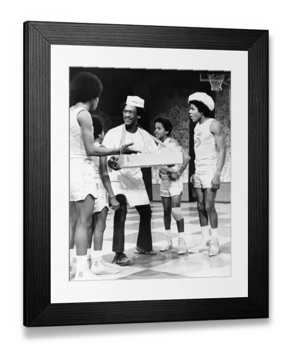 Framed Print : Bill Cosby & The Jackson 5 On A TV Special Framed Print : Bill Cosby & The Jackson 5 On A TV Special