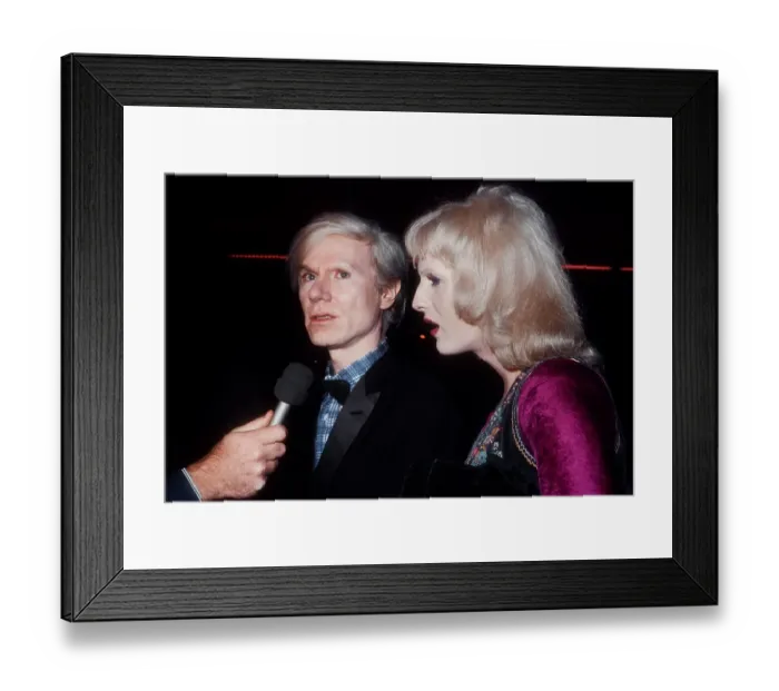 Framed Print : Andy Warhol and Candy Darling