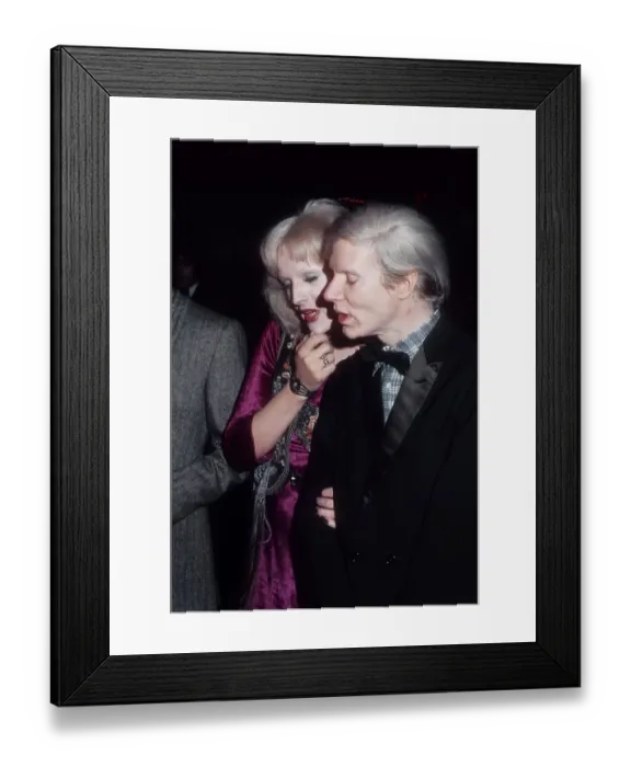 Framed Print : Andy Warhol and Candy Darling