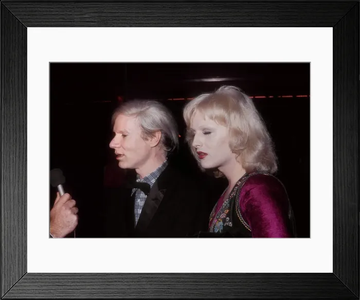 Framed Print : Andy Warhol and Candy Darling Framed Print : Andy Warhol and Candy Darling
