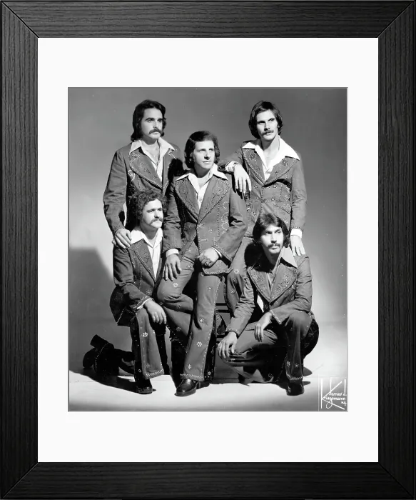 Framed Print : Pop Band Brooklyn Bridge Portrait