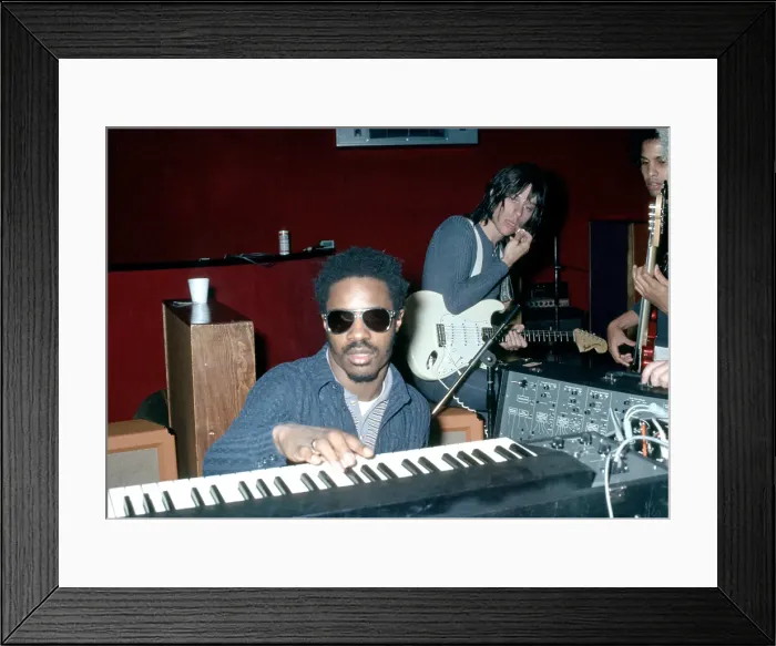 Framed Print : Stevie Wonder In The Studio
