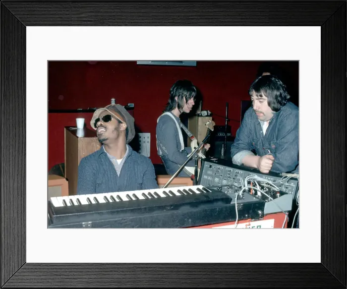 Framed Print : Stevie Wonder In The Studio Framed Print : Stevie Wonder In The Studio