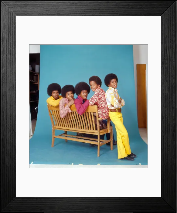 Framed Print : Jackson Five Portrait Framed Print : Jackson Five Portrait