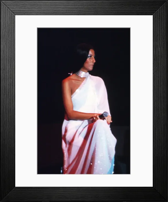 Framed Print : Cher Performing Framed Print : Cher Performing