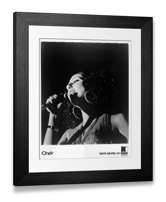 Framed Print : Cher Performing Framed Print : Cher Performing