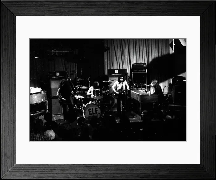 Framed Print : Rock Band Elf Performing