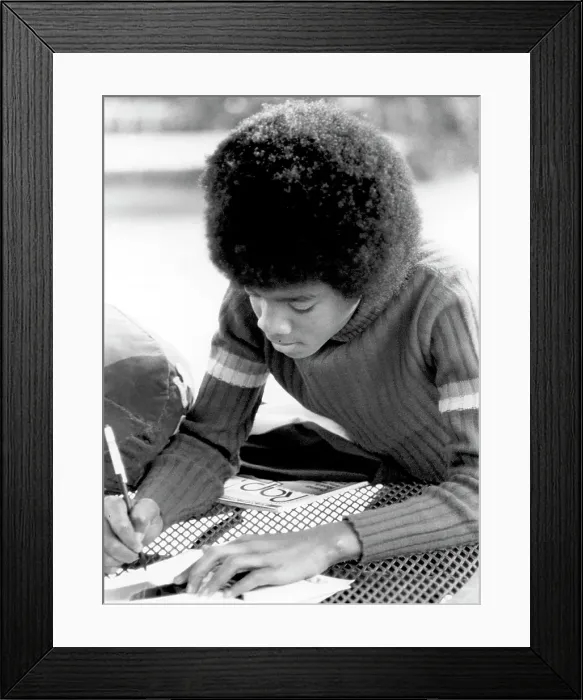 Framed Print : Michael Jackson Writing Framed Print : Michael Jackson Writing