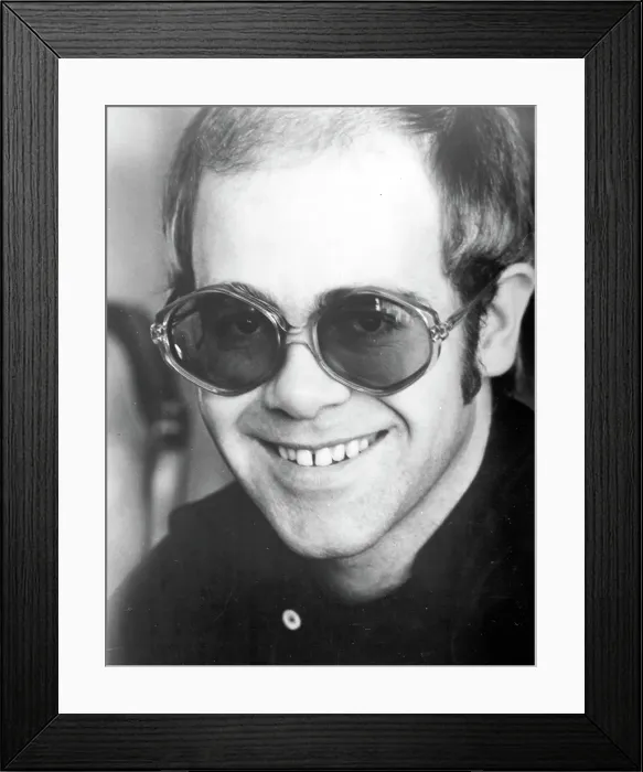Framed Print : Elton John Portrait Framed Print : Elton John Portrait