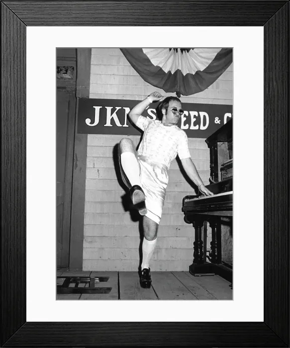 Framed Print : Elton Performing Live At The Piano Framed Print : Elton Performing Live At The Piano